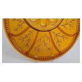 Vintage Indiana Glass Amber Glass Deviled Egg and Relish Tray