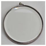 Dragon Pendant - 2-Inch Round Silver-Tone Dragon Medallion