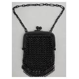 Vintage Miniature Metal Mesh Handbag with Chain