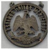 Vintage U.S. Great Seal 4-Medallion Fob Chain Pendant - 4.5 Inches Long