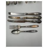 1847 Rogers Bros Par Plate Silver Plate Flatware - Assorted Spoons, Knives & Forks