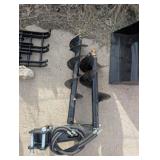 Unused Auger motor and 8", 12" augers 12EX-AGR&200A