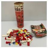 1960's AMERICAN Plastic BRICKS No. 715 In Original Containers And More