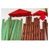 1960's Original Lincoln Logs No. CF4 Approximately 240 Piece In Original Container