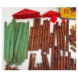 1960's Original Lincoln Logs No. CF4 Approximately 240 Piece In Original Container