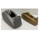 Two Heavy Metal Tape Holders 1= 3/4' & 1= 2'