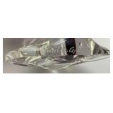 EST. $225.00-$350.00 Very RARE Gail D. Gill Signed High Relief Decoration Hand Blown Glass Perfume Bottle 5' x 5' x 6'