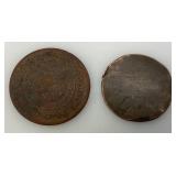 Misc. Antique And Vintage Items Including Cast Iron Match Safe, Tintype And more