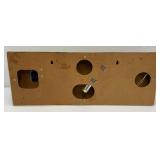 Vintage Man Cave Collectible Strong Arm Gas Charged Lift Supports Sign And Clock (Needs Repair) 12 1/2' x 32 1/2'