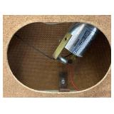 Vintage Man Cave Collectible Strong Arm Gas Charged Lift Supports Sign And Clock (Needs Repair) 12 1/2' x 32 1/2'