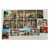 Group Of Vintage Collectible Postcards Including Leather And more (Some With Old Stamps)