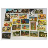Group Of Vintage Collectible Postcards Including Leather And more (Some With Old Stamps)