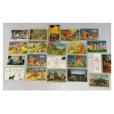 Group Of Vintage Collectible Postcards Including Leather And more (Some With Old Stamps)