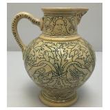 Vintage RARE Oriental Themed Pitcher 5 1/2' x 6'