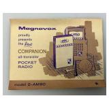 1960's Magnavox Eight Transistor Radio With Original Box