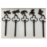 Vintage Heavy Metal Ornate Garden Fence With Chain 16'