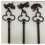 Vintage Heavy Metal Ornate Garden Fence With Chain 16'