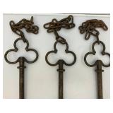 Vintage Heavy Metal Ornate Garden Fence With Chain 16'