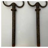 Vintage Heavy Metal Ornate Garden Fence With Chain 16'