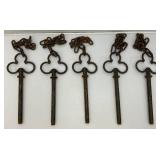 Vintage Heavy Metal Ornate Garden Fence With Chain 16'