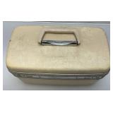 Vintage Old Metal Tackle/Tool Box, Very Old Bike Seat And more