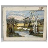 Two Original Paintings By unknown Artist 16' x 23' & 17' x 23'