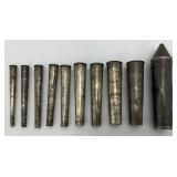 RARE Antique French Pastry Cream Tubes/Nozzles in Custom Case Marked France 6'