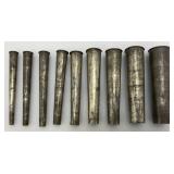 RARE Antique French Pastry Cream Tubes/Nozzles in Custom Case Marked France 6'