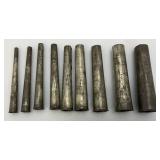 RARE Antique French Pastry Cream Tubes/Nozzles in Custom Case Marked France 6'
