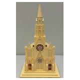 Vintage 1950's Raylite Light Up Cathedral Music box (Missing Cord Light) Music Box Works