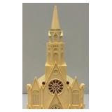 Vintage 1950's Raylite Light Up Cathedral Music box (Missing Cord Light) Music Box Works
