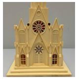 Vintage 1950's Raylite Light Up Cathedral Music box (Missing Cord Light) Music Box Works