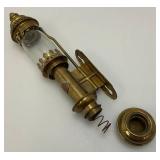 EST. $150.00 -$275.00 CER Railway Marked Brass Railway Carriage Lamp Candle Lantern With Candle 13 1/2'