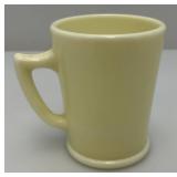 RARE Vintage Uranium Milk Glass Tom & Jerry Mug (Glows Under UV) 2 3/4' x 3 1/2'