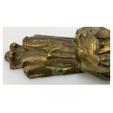 Est. $150.00-$250.00 1930's Aladding Brass Door Knocker 2' x 6'