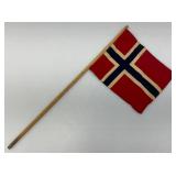 Vintage NORWAY Flag 7' x 8 1/2'