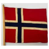 Vintage NORWAY Flag 7' x 8 1/2'