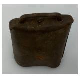 Miniature Metal Frog Scuplture 3' And Cow Bell 5'