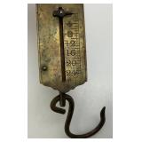 3 Antique Metal Weight Scales