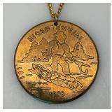2' 1976 Minnesota Bicentennial Necklace (Has Patina On Back)