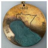 2' 1976 Minnesota Bicentennial Necklace (Has Patina On Back)