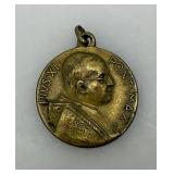 1925 Ancient Medal Of Pope Puis XI Holy Year Pendant 3/4'