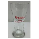 Vintage RARE Wisconsin Collectibles Including WALTER'S Beer Glass And Hoffmen's Steak House Jacket Patch 7' x 9 1/2'