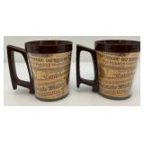 2 Vintage Mid Century Confederate States Of America Thermo Mugs And Aquarius Stainless Thermo mug New In Box