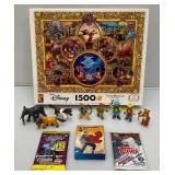 Misc.  Collectibles Including DISNEY Puzzle (Factory Sealed),Sport Cards Sealed, SUPERMAN Playing Cards & More