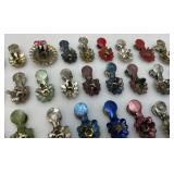 Large Group Of Antique Metal Christmas Tree Candle Holders
