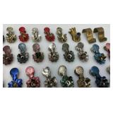 Large Group Of Antique Metal Christmas Tree Candle Holders