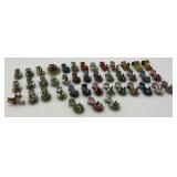 Large Group Of Antique Metal Christmas Tree Candle Holders