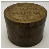 Vintage J.F. Humphreys & Co. Wish Bone Brand Coffee  Bloomington Ills. Coffee Tin With Lid 4' x 5 3/8'