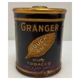 1940's Granger Rough Cut Pipe Tobacco Tins